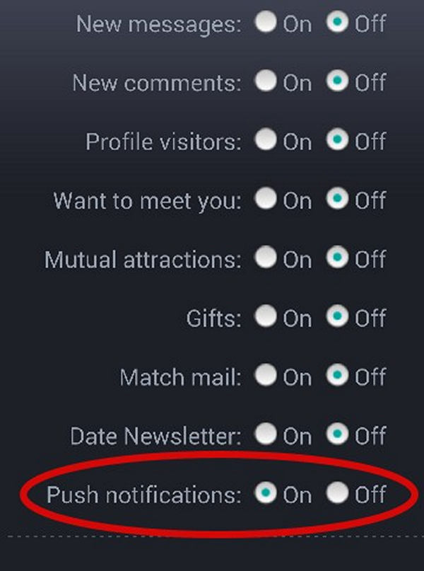 Push notifications can be disabled by the user in Urban mobile apps